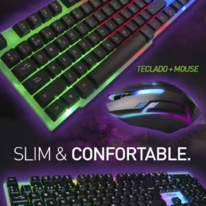 COMBO GAMER LED RETROILUMINADO NKB-91