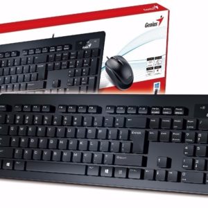 Kit Teclado Y Mouse Slimstar C130 Genius Usb Con Cable