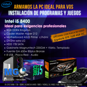Ideal Exigencia Profesional Intel i5 8400
