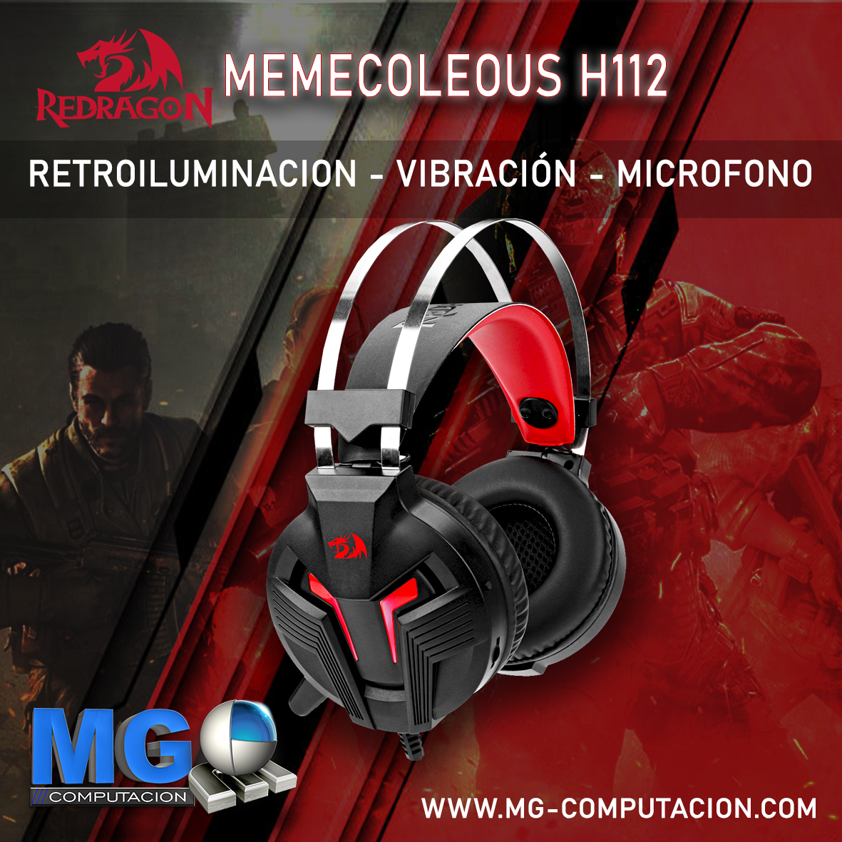 AURICULAR REDRAGON MEMECOLEOUS H112 - Image 2