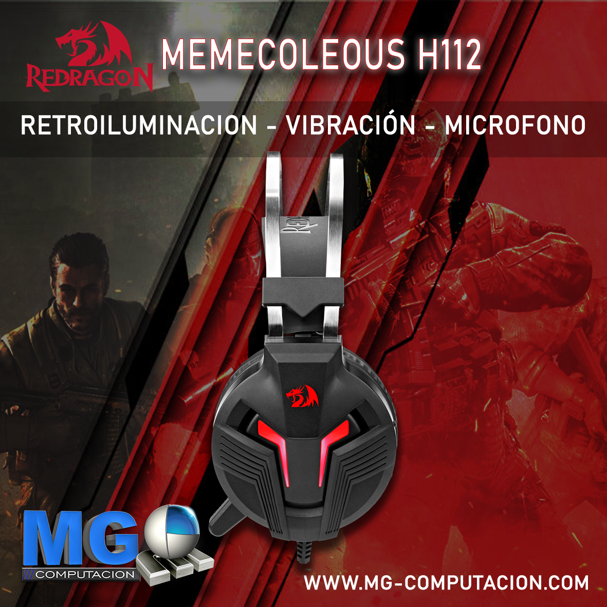 AURICULAR REDRAGON MEMECOLEOUS H112 - Image 3