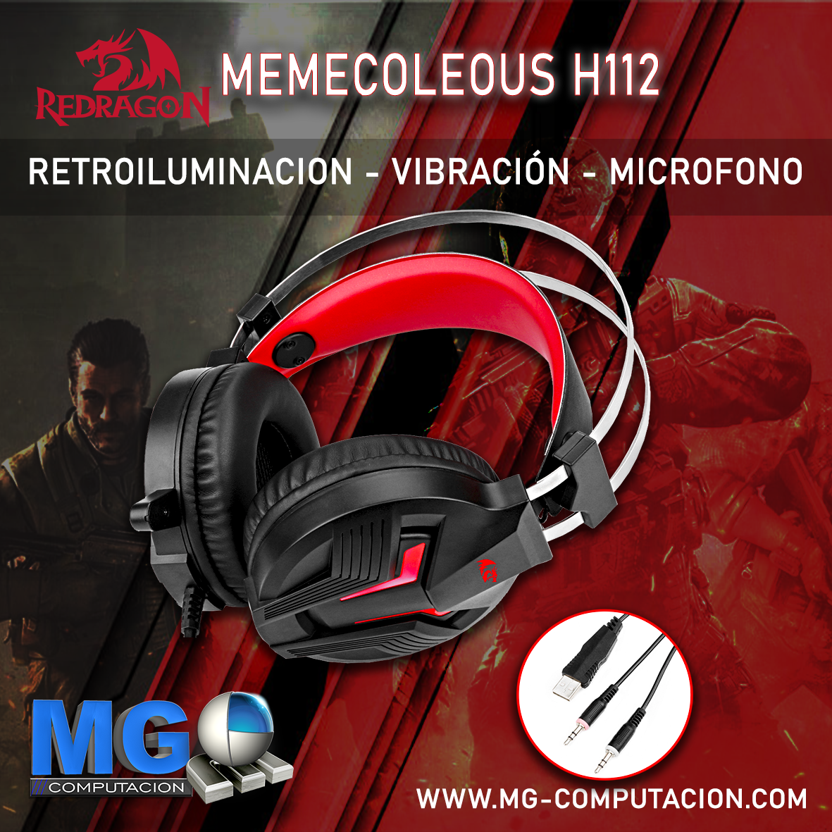 AURICULAR REDRAGON MEMECOLEOUS H112 - Image 4