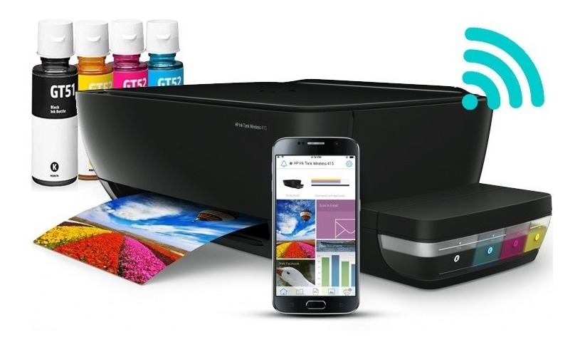 Impresora Multifuncion Hp 415 Sistema Continuo Original Escaner Color Wifi