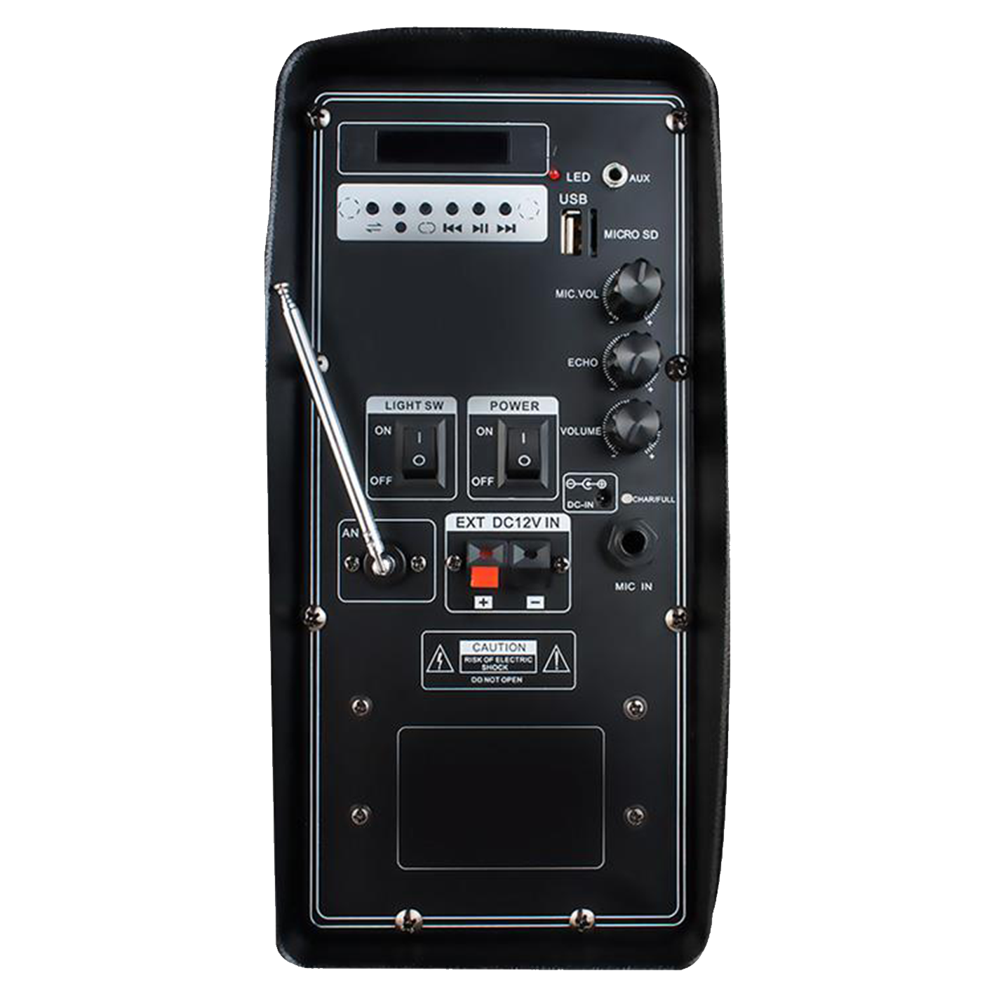 PARLANTE KARAOKE BLUETOOTH PORTÁTIL CON LED NG-F25M - Image 4
